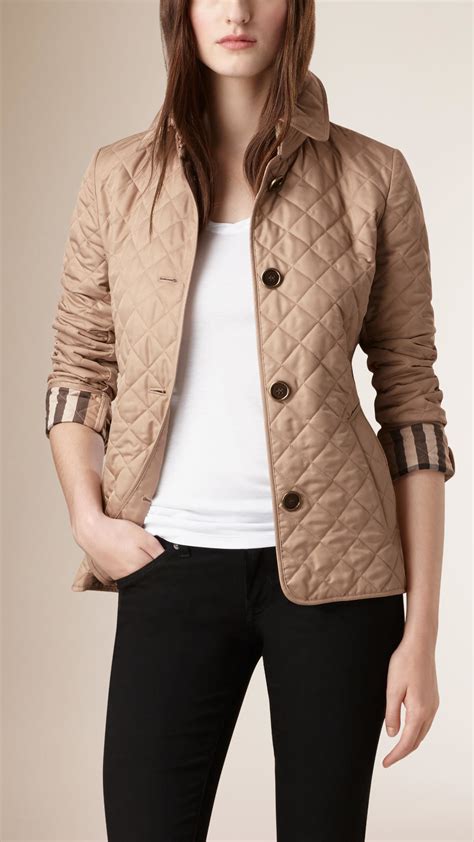 burberry blossom quilted packaway jacket|Burberry coats for women.